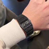 黑科技时尚 跨境方形腕表学生户外夜光防水时光电子表运动复古手表