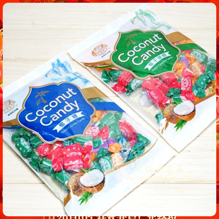 金冠卖家 椰蓉椰汁糖硬糖婚庆糖果260克 香港甄诚记椰子糖