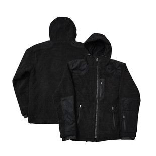 清仓处理山系加厚机能拉链口袋户外抗寒摇粒绒连帽夹克外套Y561男