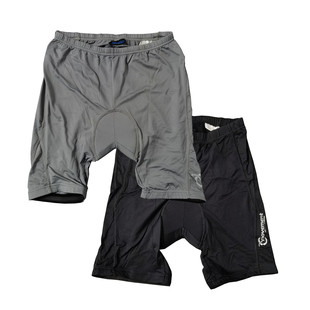 包邮 欧美单尾货带屁颠护垫护蛋男女中性松紧腰高弹骑行四分裤 K864