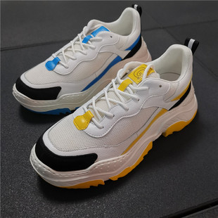 包邮 X320 厚底网面配皮系带运动老爹男休闲鞋 骨折亏本清仓缝制时尚