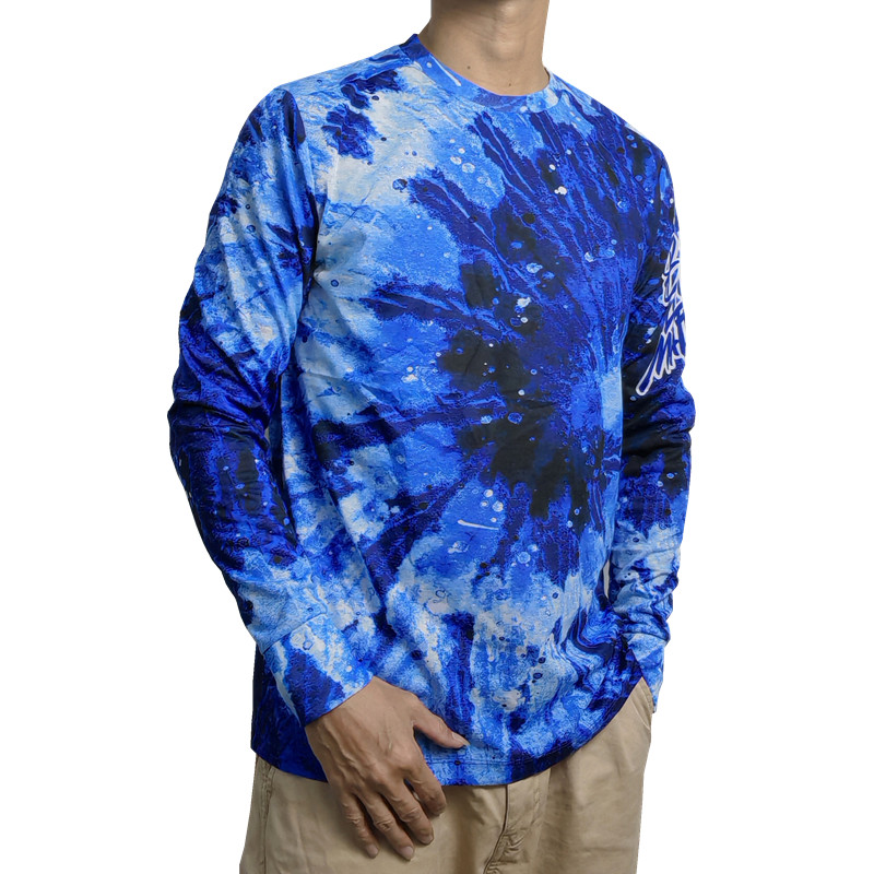 嘻哈花色圆领长袖打底T恤