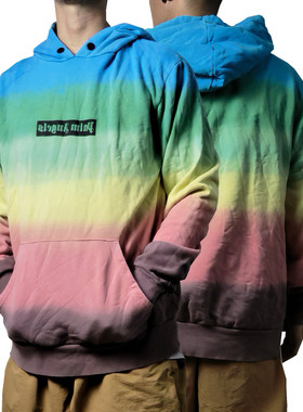 21Savage17走秀重磅毛圈大帽兜高街宽松塌肩袋鼠兜套头卫衣Y007男