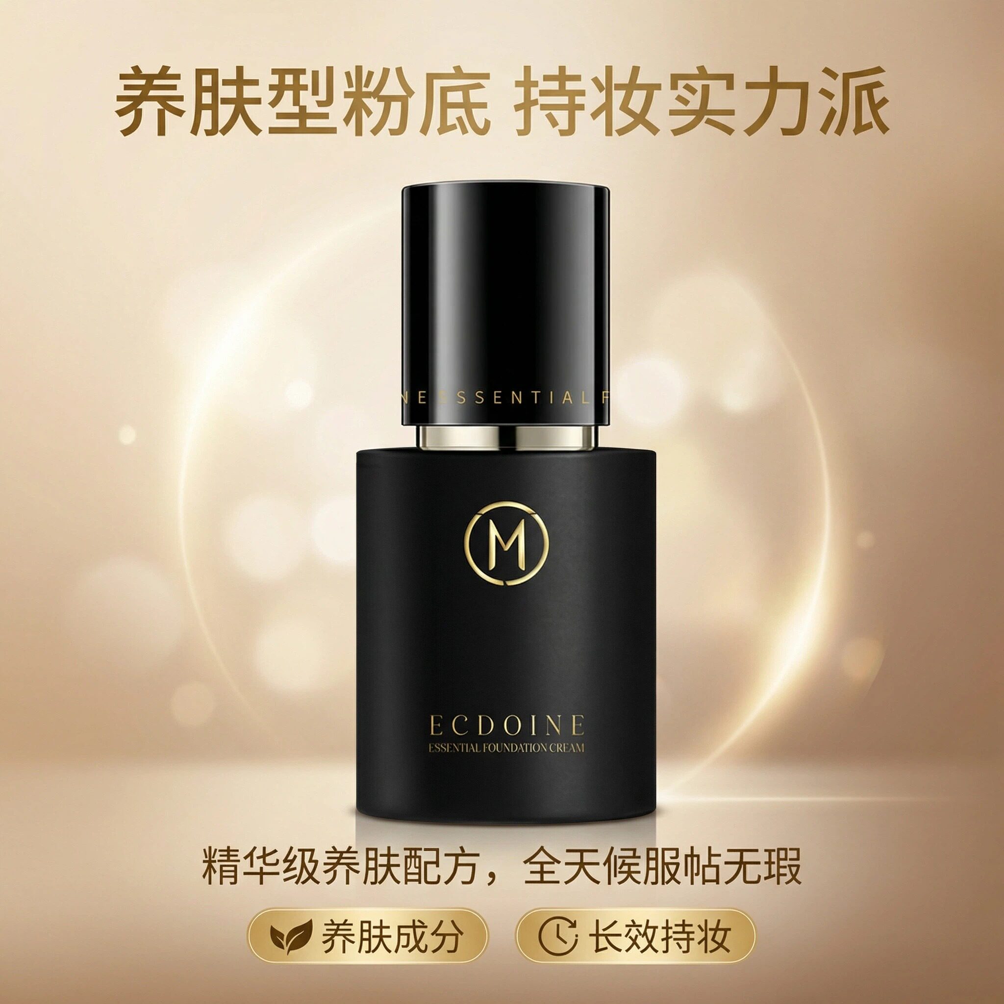 OJIML奥集俪依克多因正品35g持久防水粉底霜保湿滋润粉底液化妆