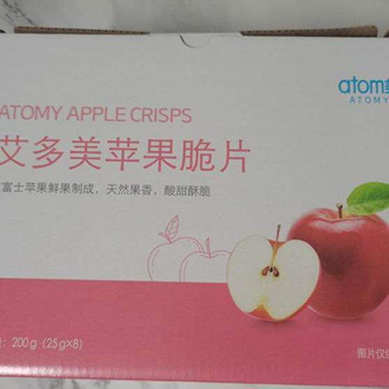 艾多美烟台苹果脆片干atom美小吃非油炸零食休闲食品酥脆独立包装