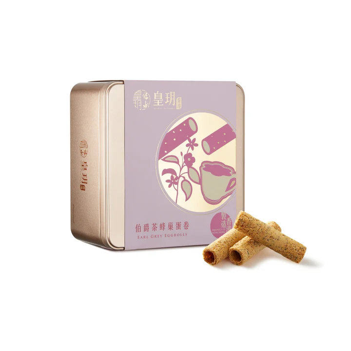进口版皇玥伯爵茶蛋卷礼盒24件装独立包装蜂巢蛋卷对技术要求更高