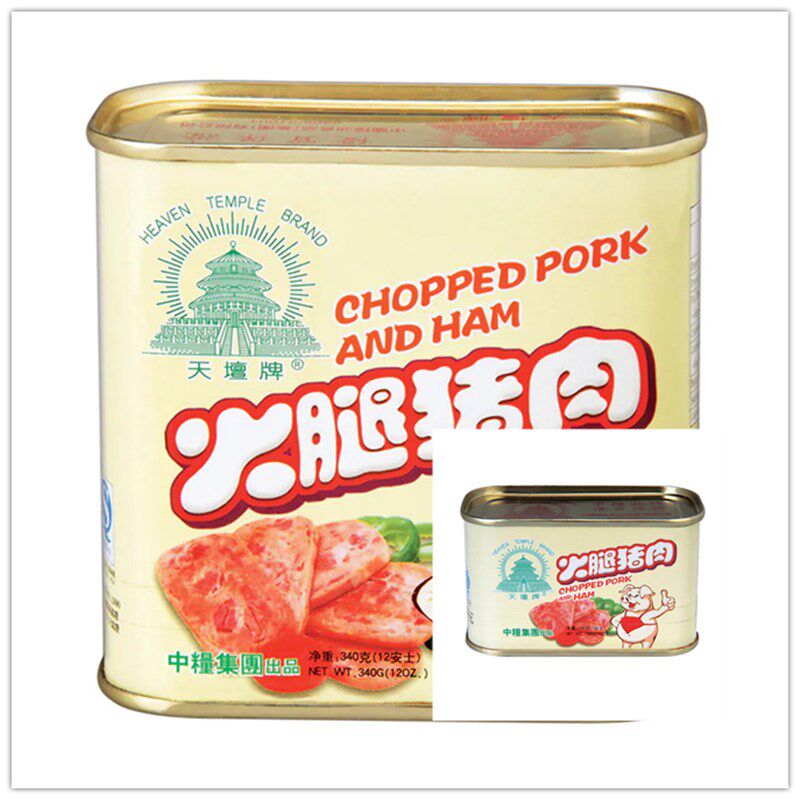 特选港版茶餐厅厨神推荐天坛火腿猪肉午餐肉即食罐头炒饭菜螺蛳粉