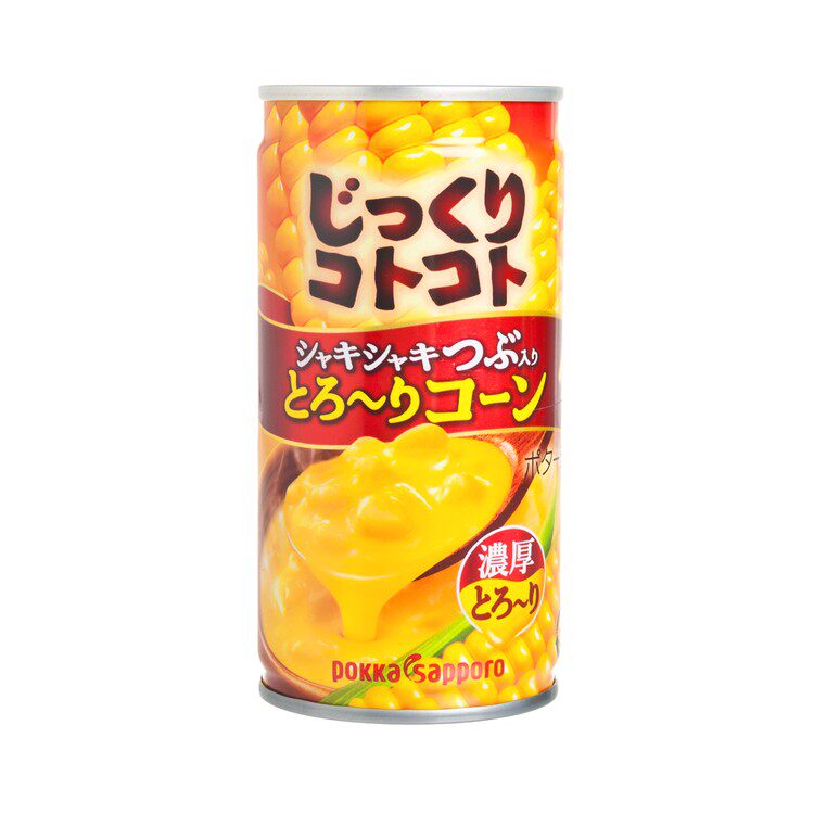 日本进口POKKA SAPPORO粒粒粟米浓汤加热即食煲汤原汤料190G10罐