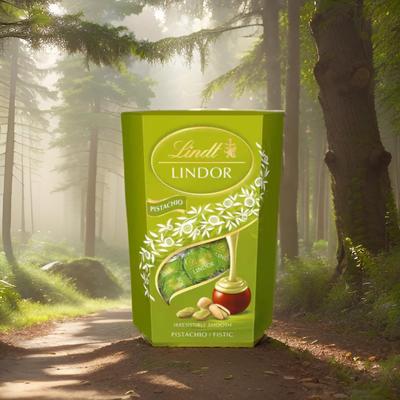 香港进口网红新年礼盒节日送礼瑞士莲开心果软心朱古力200克