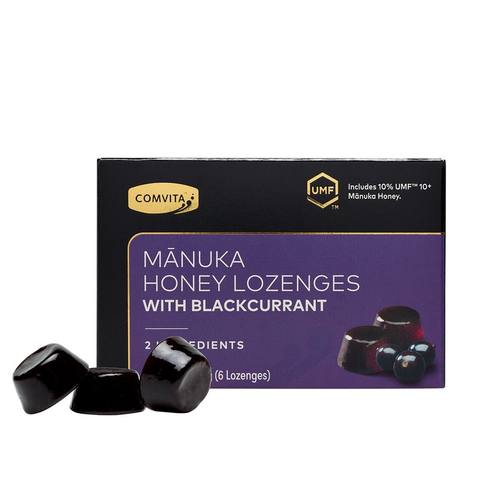康维他 - 黑加仑子味UMF10+麦芦卡蜂蜜润喉糖6粒