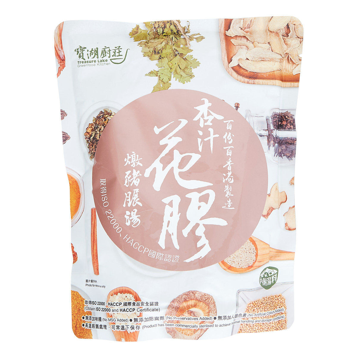 宝湖厨庄 - 杏汁花胶燉猪展汤袋装500克 #汤包(新旧包装随机发送)