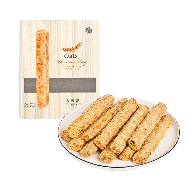 口福不浅 千层棒-燕麦味解馋热量谷物饱腹零食品健康代餐食品120G
