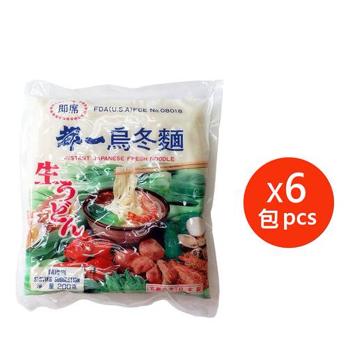 日本都一 日式乌冬200G袋装方便面速食车仔面食火锅夜宵意面6包版