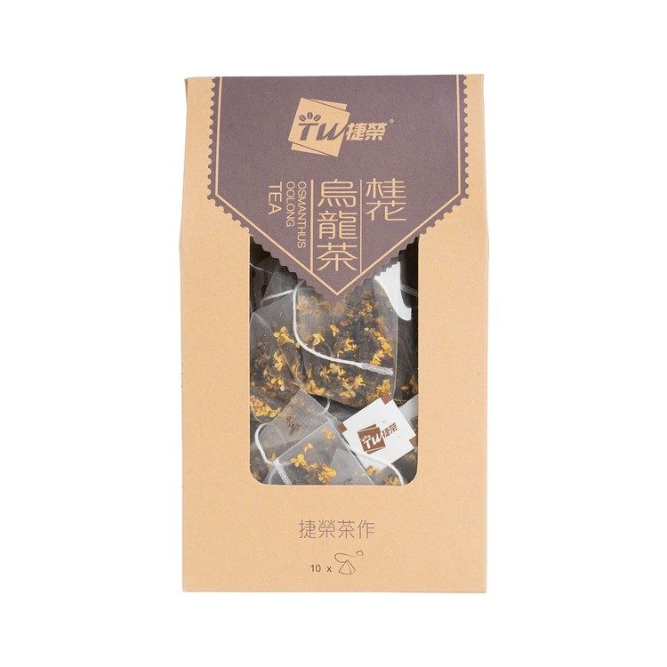 网红推荐捷荣茶包 - 原叶桂花乌龙2.5GX10袋泡茶清香典雅香味独特