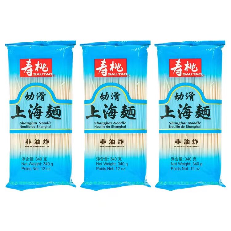 寿桃牌幼滑上海面非油炸汤面面条