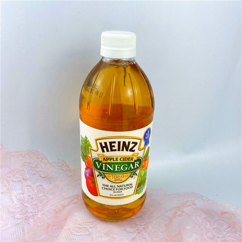 小红书推荐美国正品 亨氏苹果醋分解脂肪神器无糖调味品饮料473ml