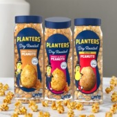 美国进口PLANTERS绅士牌果仁坚果海盐干焗甜辣蜂蜜烤花生零食453G