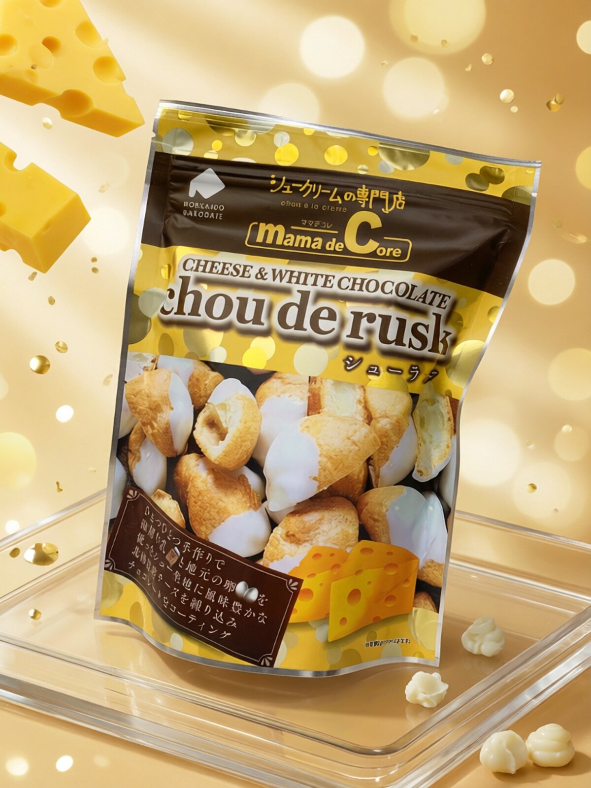 SNK芝士白朱古力酥脆泡芙40g新鲜鸡蛋制成婴儿宝宝食品香港进口版