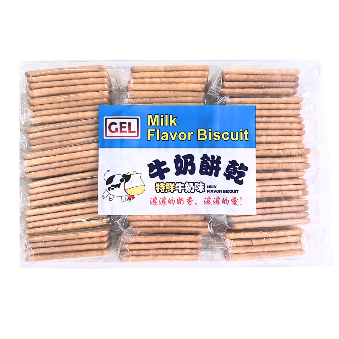 GEL 牛奶味饼干特鲜牛奶味350g休闲食品牛奶饼干独立包装香港进口