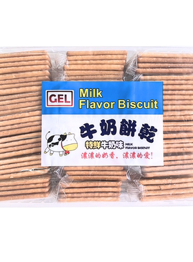 GEL 牛奶味饼干特鲜牛奶味350g休闲食品牛奶饼干独立包装香港进口