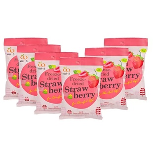 14GX6袋装 WEL 优惠装 全天然冷冻乾燥士多啤梨脆片 办公室小零食