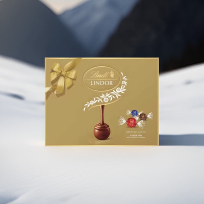 香港进口网红新年礼盒节日送礼瑞士莲精选软心朱古力礼盒18粒