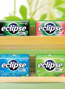 香港进口 eclipse易极薄荷糖多种味34G 润喉糖清新口气休闲小零食