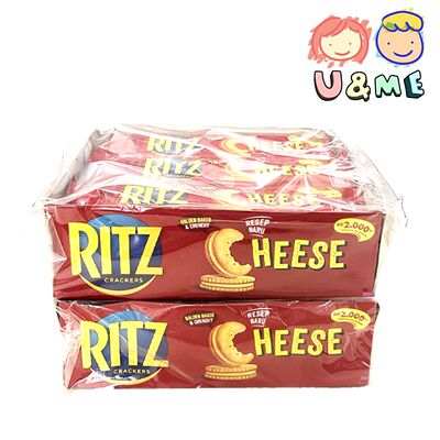 Ritz利是进口优惠两件装夹心饼芝士味324g休闲下午茶解馋零食点心