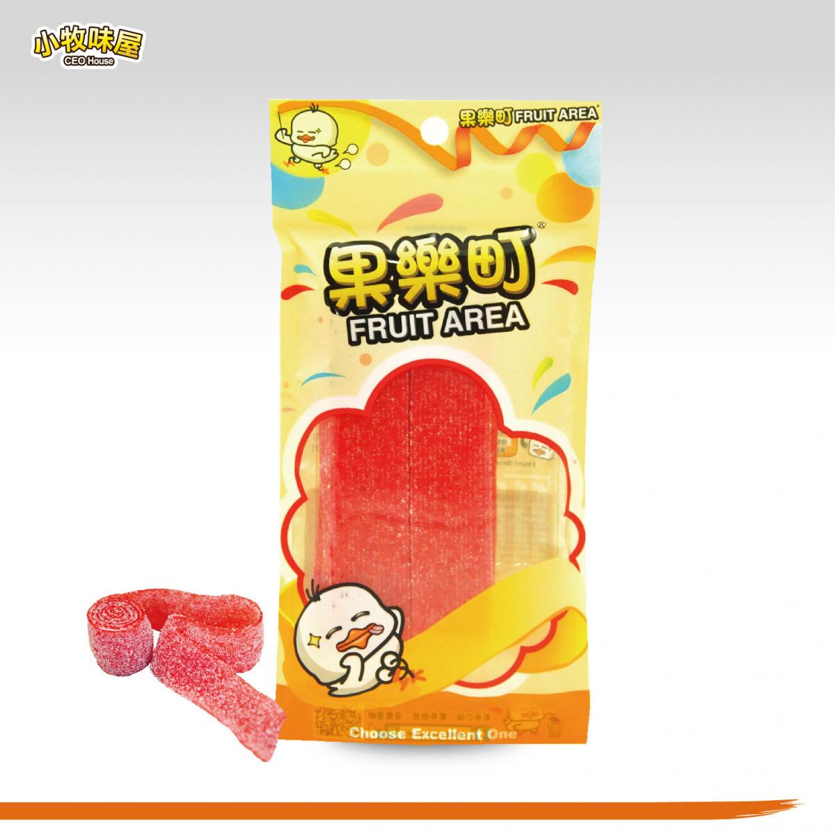 果乐钉泰国草莓味酸扁带80克
