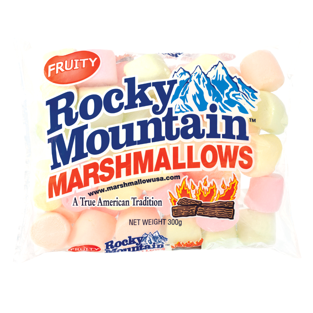 洛基山彩色什锦味棉花糖300g