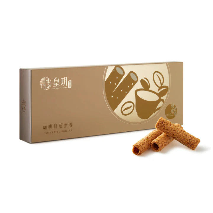 进口版皇玥 咖啡蛋卷精装礼盒12件装萃取首5秒钟的咖啡液加入蛋卷