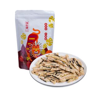 特选台湾 阿聪师芋头条家庭号-海苔（袋装180G）办公室休闲小零食