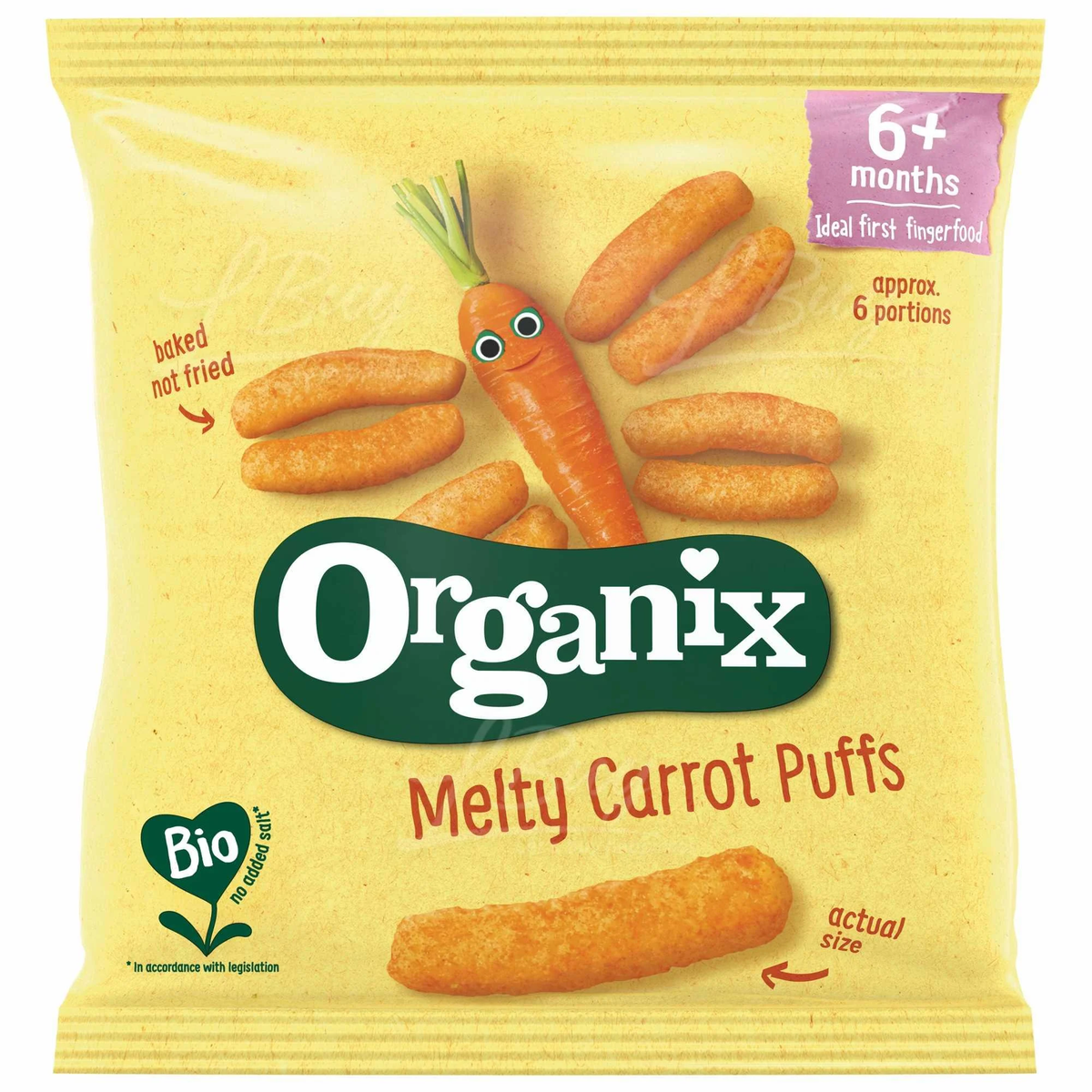 Organix 香港进口有机胡萝卜泡芙20克婴儿宝宝泡芙棒解馋磨牙零食