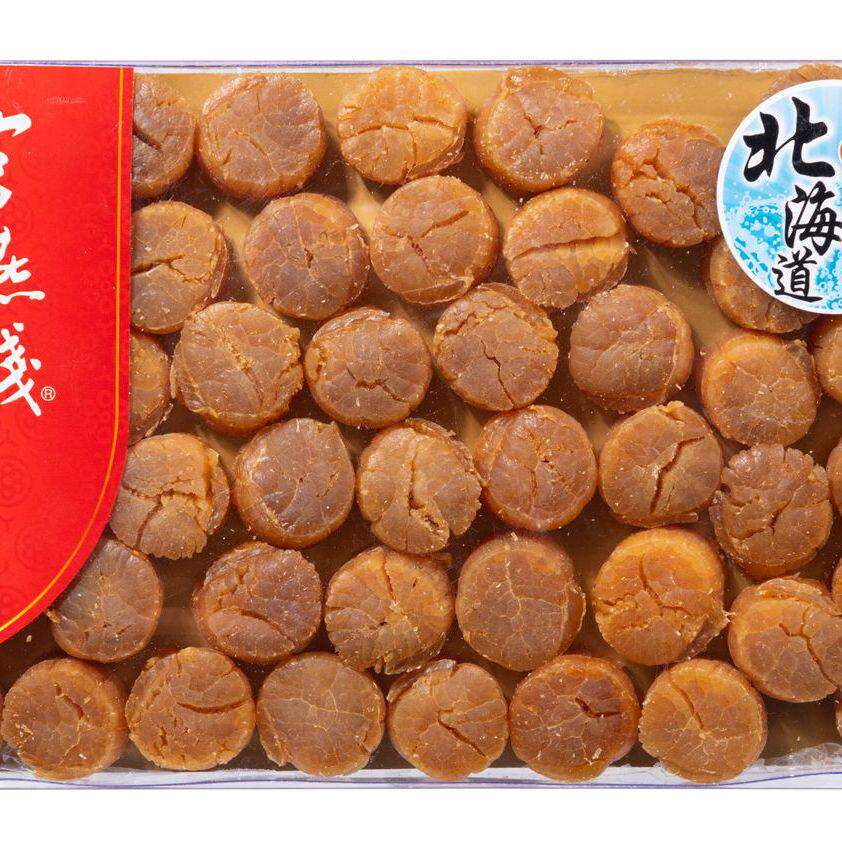 官燕栈北海道中元贝37-42粒半斤盒装味道鲜甜浓郁菜肴汤品好味道
