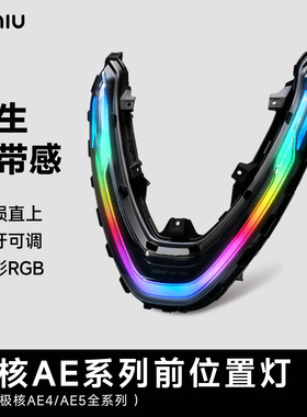 速牛新品极核AE4i电动自行车前置灯AE5装饰灯APP智能调色