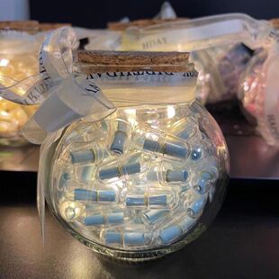 情书胶囊许愿纸条纸卷胶囊透明幸运星瓶男女朋友礼物生日礼物手工