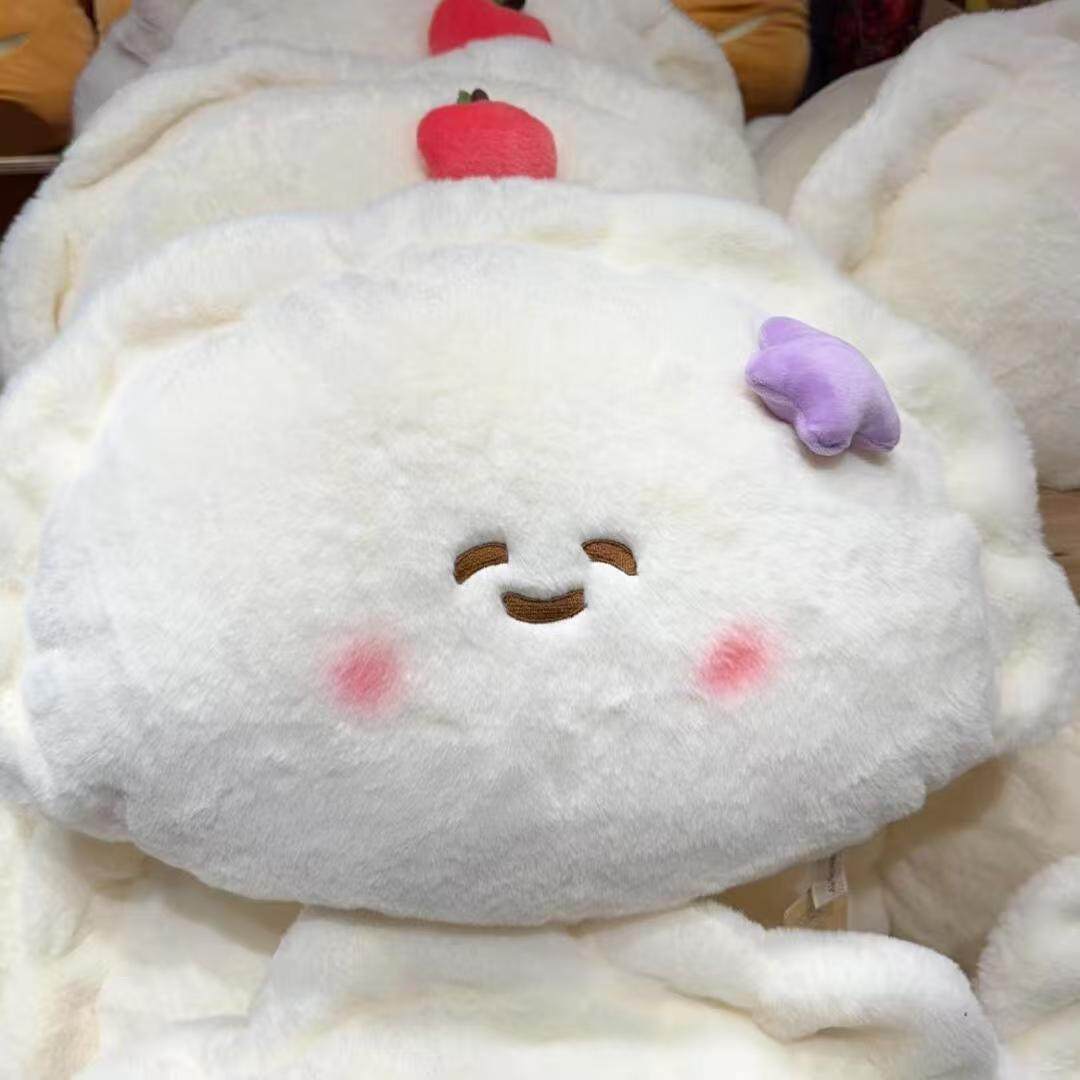 可爱饺子抱枕床头搂睡靠垫