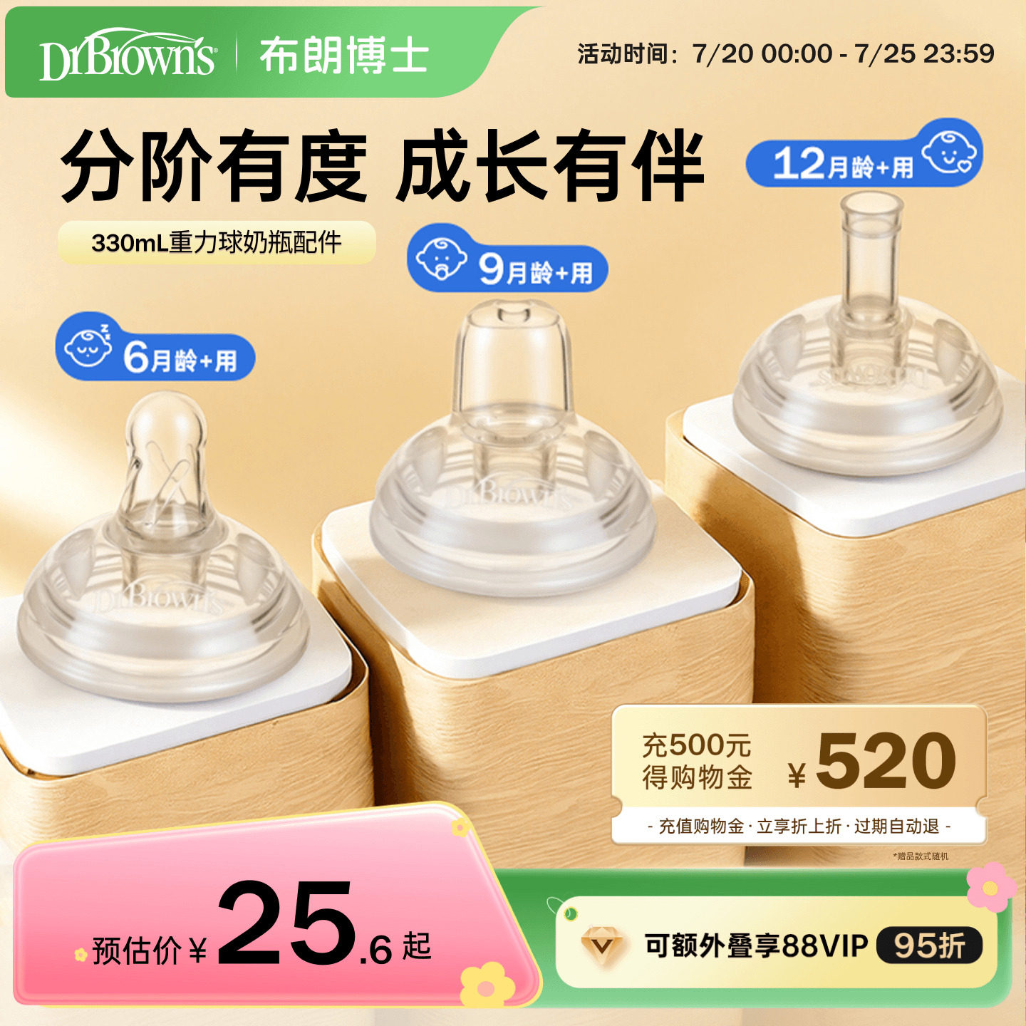 【仅适用布朗博士330mlPPSU重力球奶瓶】 重力球吸管吸嘴配件套装 - 实物图