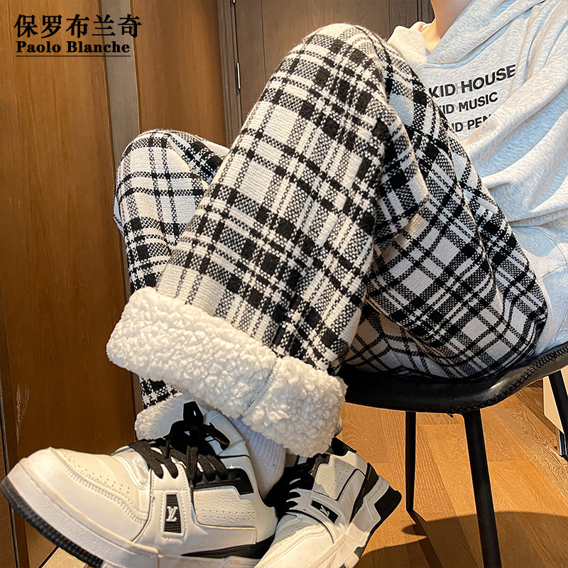 加绒加厚冬季基础百搭休闲裤