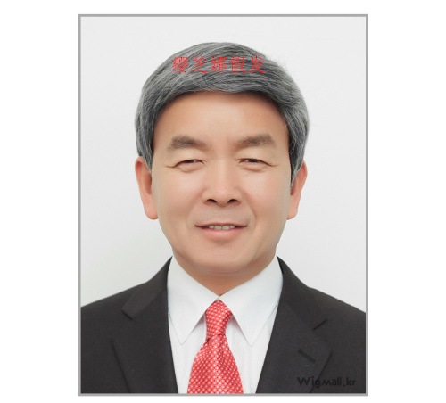 假发中年男士银白表演老爷爷