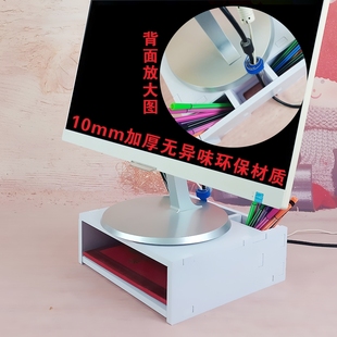 电脑显示器屏增高架护颈办公桌面收纳置物架抬高垫高小型 简易台式