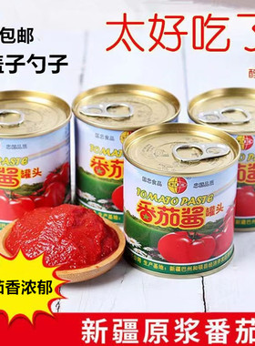 大疆丰德4罐198g新疆大疆丰德半球红番茄酱儿童孕妇家庭装罐头