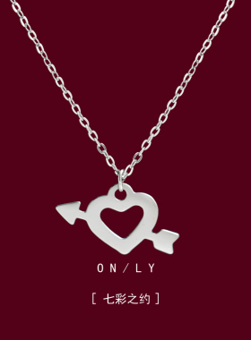 轻奢一箭穿心项链女2024年新款爆款配饰小众设计锁骨链高级感颈链