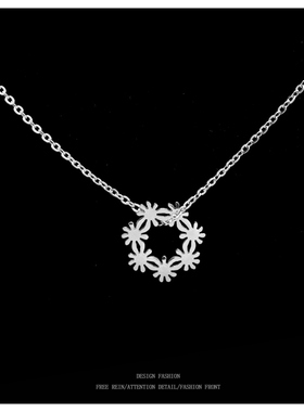 不掉色2024新款轻奢小众玫瑰金色颈链设计感高级女夏项链锁骨链女