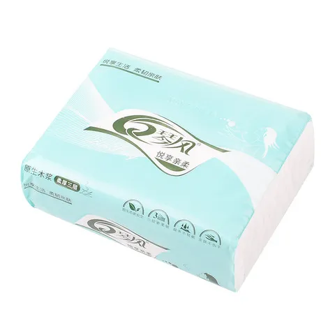 婴儿面巾纸软抽无香原浆抽纸软餐巾纸手纸原木抽取式家用卫生纸巾