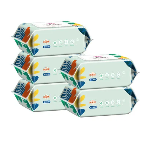 手口580柔湿巾大包抽包400小毛巾家用宝宝手口珍珠纹抽便携婴幼儿