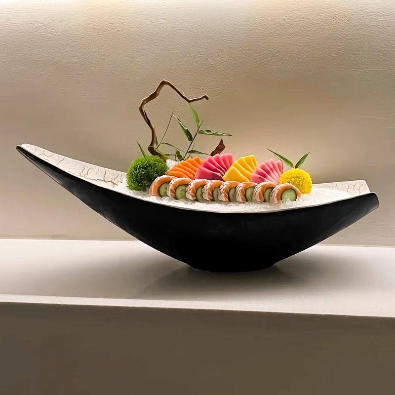 高端三文鱼刺身盘冰盘创意海鲜姿造餐具深海鱼雕海鲜火锅日料专用,餐饮具,盘,淘宝优惠券,粉丝福利购,淘宝优惠卷