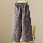 版 新款 型超好看 裤 棉裤 子加棉直筒阔腿九分裤 女外穿2025年冬季