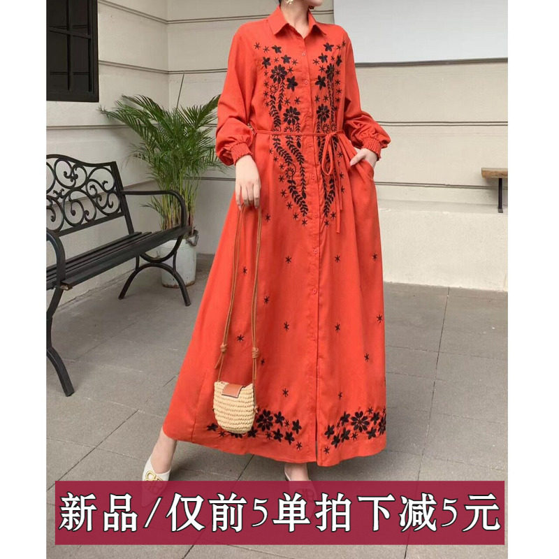 文艺风时尚2026年秋季新款连衣裙