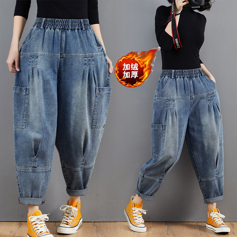 时尚2025年冬季新款牛仔裤